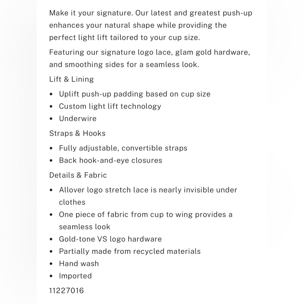 VS Icon Push Up Demi Bra - Picture 12 of 13